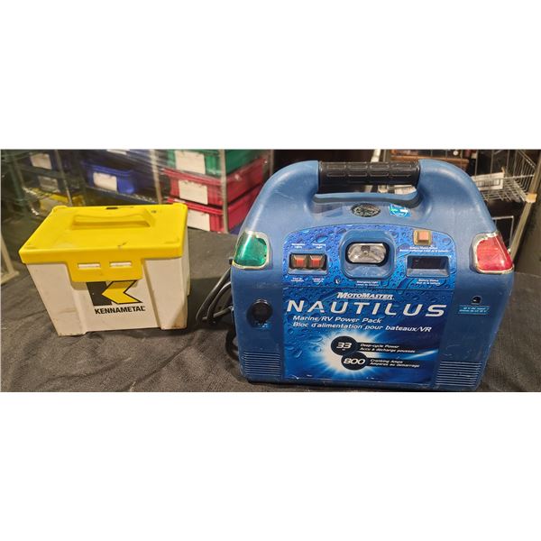 MOTOR MASTER NAUTILUS MARINE/RV POWER PACK 33AH DEEP CYCLE POWER.. 800 CRANKING AMPS AND KENNAMETAL 