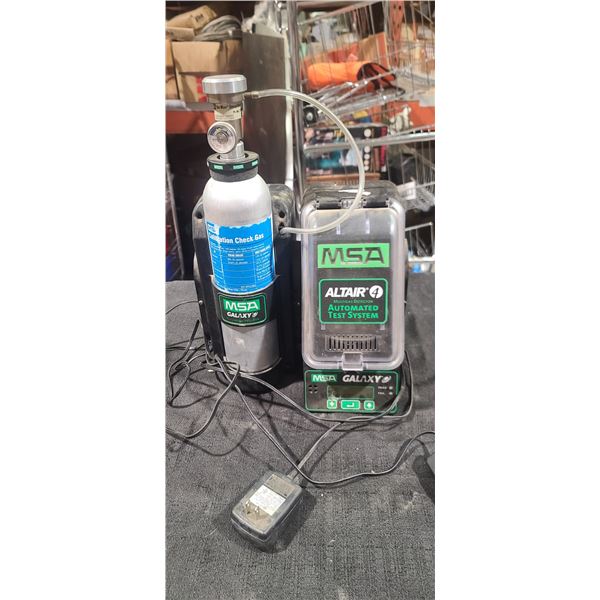 MSA GALAXY ALTAIR AUTOMATED TEST SYSTEM - UNIT IS FOR CALIBRATION AND CHARGING SENSOR - COMES WITH O