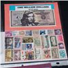 Image 3 : 4 NOVELTY BILLS AND ASSORTED STAMPS