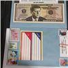 Image 5 : 4 NOVELTY BILLS AND ASSORTED STAMPS
