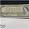 Image 2 : 1954 CANADIAN $20 BILL