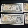 Image 2 : FOUR 1973  CANADIAN $1 BILLS