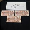 Image 1 : THREE 1986 $2 BILLS