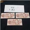 Image 1 : THREE 1986 $2 BILLS