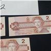 Image 4 : THREE 1986 $2 BILLS