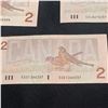 Image 7 : THREE 1986 $2 BILLS