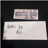 Image 1 : ONE 1989 $10 BILL