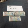 Image 1 : THREE  $5 BILLS TWO 1979 AND ONE 1972