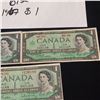 Image 4 : THREE 1967 $1 BILLS