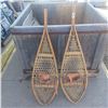 Image 1 : 48 INCH AUTHENTIC SNOW SHOES C/W LEATHER BINDINGS