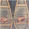 Image 2 : 48 INCH AUTHENTIC SNOW SHOES C/W LEATHER BINDINGS