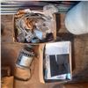 Image 1 : 2 BOXES OF ASSORTED HARDWARE AND 1/3 HP MOTOR