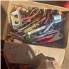 Image 12 : TOOL BOX AND BOX WITH ASSORTED TOOLS