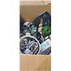 Image 9 : BOX OF ASSORTED TOOLS, POCKET KNIVES, AND MISC