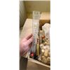 Image 6 : HYDROMETER, SEALED BAG OF CORKS, AND OTHER BOTTLING SUPPLIES