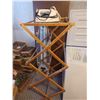 Image 1 : LAUNDRY RACK, 2 IRONS AND IRONING BOARD