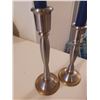 Image 2 : 2 STAINLESS CANDLE HOLDERS