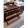 Image 8 : ROSEWOOD TONE QUEEN BEDROOM SUITE C/W HEAD BOARD, NIGHT STAND, DRESSER AND MIRROR