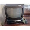 Image 1 : SANYO 14 INCH TV C/W TOSHIBA VHS PLAYER