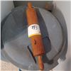 Image 2 : GARBAGE CAN C/W LARGE WOOD ROLLING PIN , SEALED 10 KG BAG OF WHOLE WHEAT FLOUR AND APPROX 6 KG OF WH
