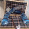 Image 2 : WICKER PIC-NIC BASKET C/W SOME CONTENT