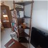 Image 1 : CORNER STAND WITH 5 SHELVES AND CONTENTS