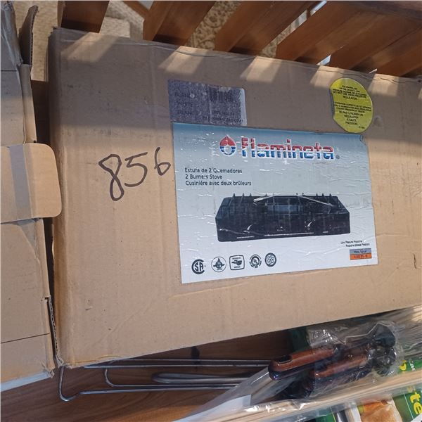 2 BURNER PROPANE CAMPING STOVE, APEARS NEW