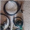 Image 2 : ASSORTED PROPANE HOSES, REGULATORS AND 2 PROPANE BOTTLES