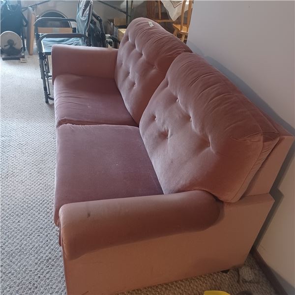 ROSE COLORED COUCH