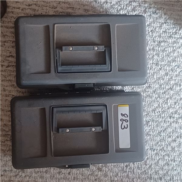 2 TACKLE BOXES WITH TACKLE EMPTY