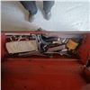 Image 4 : TOOL BOX WITH 2 HAMMERS AND LOTS OF  TOOLS