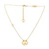 Image 2 : Louis Vuitton Gold-tone Collier LV Angel Pendant Necklace