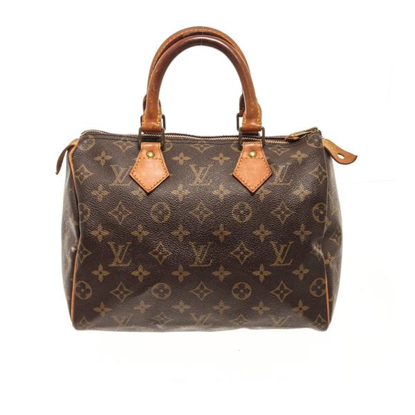 Louis Vuitton Brown Monogram Speedy 25 Handbag