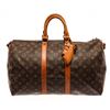 Image 2 : Louis Vuitton Brown Monogram Canvas Keepall Bandouliere 45 Travel Bag