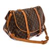 Image 3 : Louis Vuitton Brown Monogram Canvas Leather Saumur 43 Messenger Bag