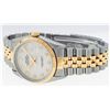 Image 7 : Rolex Mens Two Tone Cream Arabic Jubilee Dial Sapphire Datejust Wristwatch 36MM