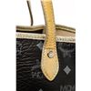 Image 4 : MCM Black Monogram Visetos Logo Lion Liz Shopper Tote Bag