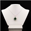 Image 1 : 11.37 ctw Emerald and 0.83 ctw Diamond 18K White Gold Pendant