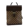 Image 1 : Louis Vuitton Damier Ebene Canvas Leather Soho Backpack