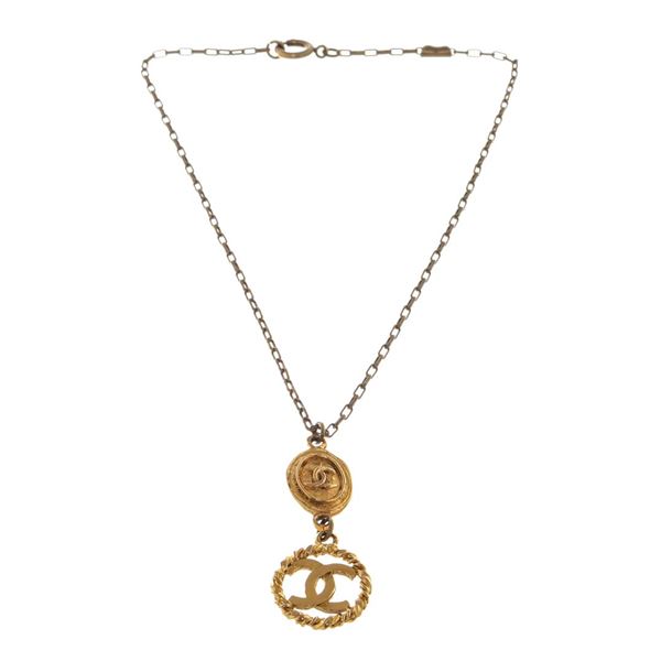 Chanel Gold Medallion Necklace