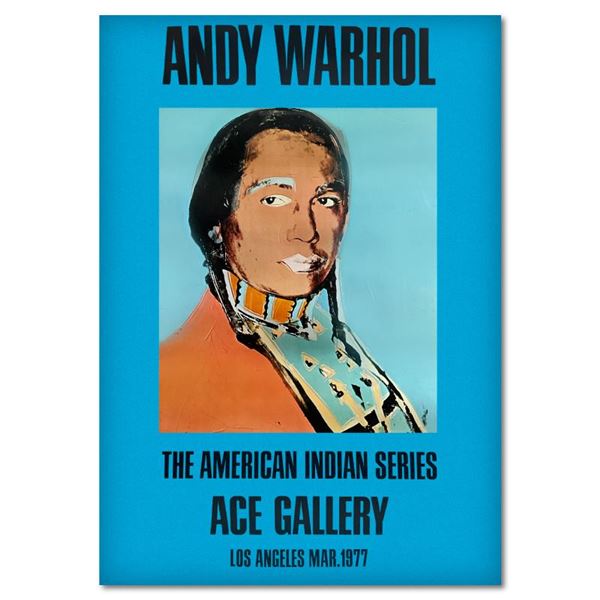 Warhol Poster: The American Indian Series (Blue) by Warhol (1928-1987)