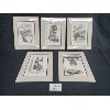 Image 1 : Set of 5 Hockey Prints