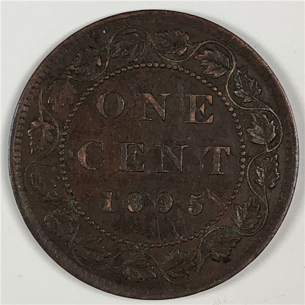 Canadian Large Cent 1895 EF ++