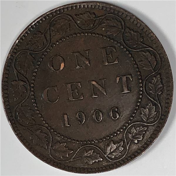 Canadian Large Cent 1906 EF++