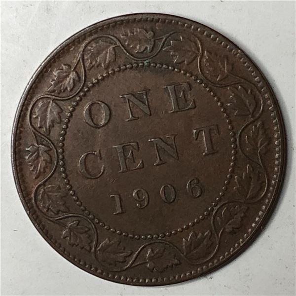 Canadian Large Cent 1906 EF++