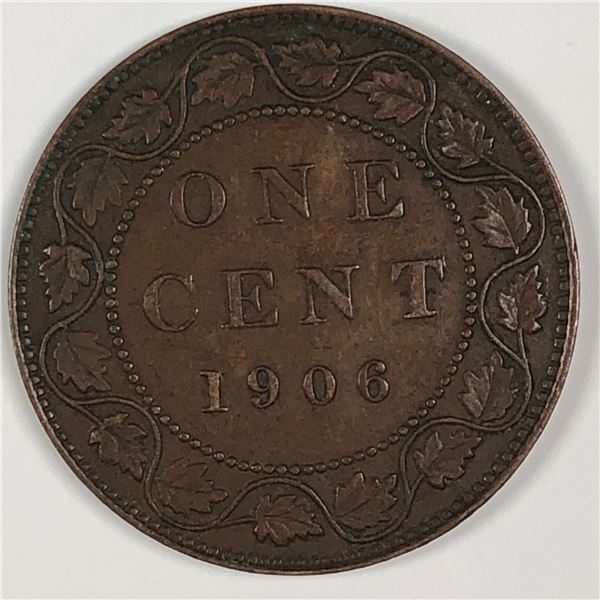 Canadian Large Cent 1906 EF++