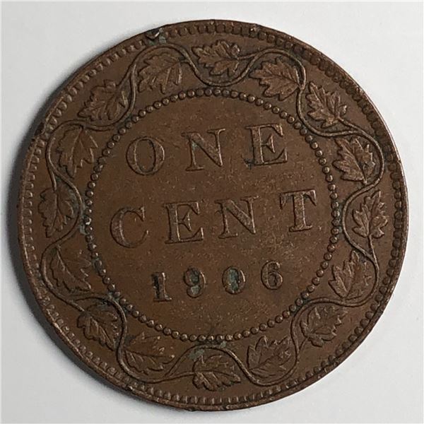 Canadian Large Cent 1906 EF++