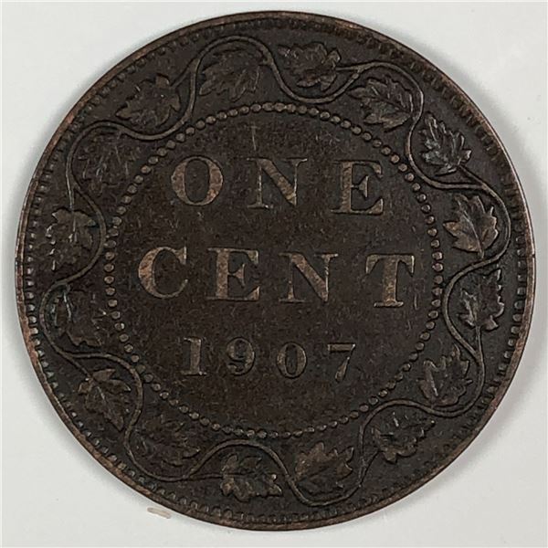 Canadian Large Cent 1907 EF