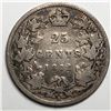 Image 1 : 1872 Queen Victoria 25 Cents 7/7 Die Break in A RARE