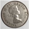 Image 2 : 1953 Queen Elizabeth 50 Cents Small Date No Shoulder Fold